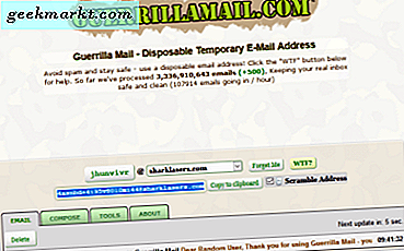 Cách tạo địa chỉ email tạm thời