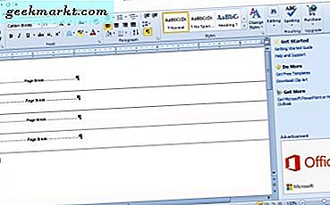 Làm thế nào để loại bỏ các dấu trang trong Word