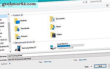 Cách tạo tệp CSV